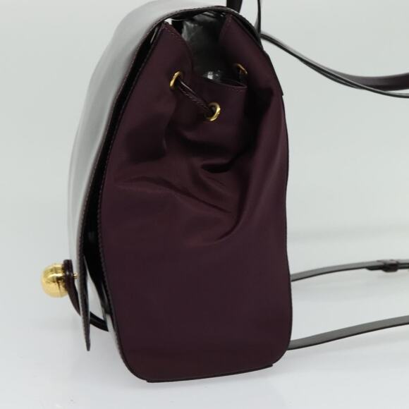 CELINE Backpack Leather Purple Gold - Picture 4 of 12